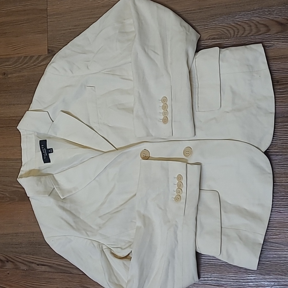 Talbots Women's‎ Cream Blazer for women zise 10 ,used good gondition - Picture 11 of 15